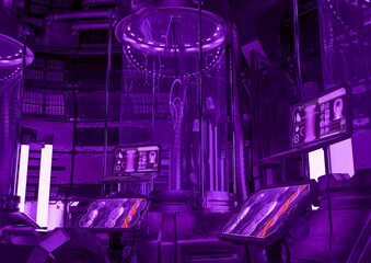 nice view on capsule in the mothership cryo lab