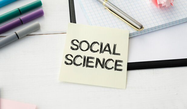 Social Science Memo Written On A Notebook