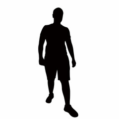 a man body silhouette vector