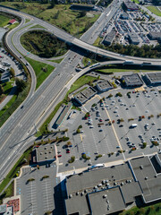 Stock aerial photo of Lougheed and Golden Ears Way Pitt Meadows, Canada
