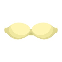 Boobs bra icon flat isolated vector