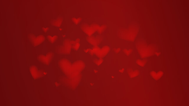 simple background with highlights in the form of hearts