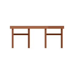 Fototapeta premium Folding wood table icon flat isolated vector