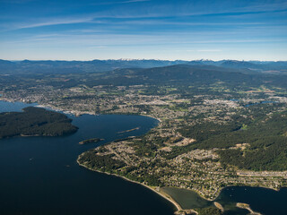 Stock Aerial Photo of Nanaimo Vancouver Island BC  , Canada