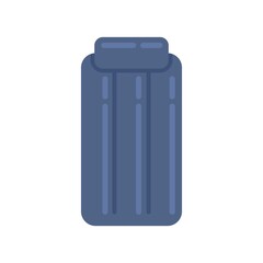 Orthopedic inflatable mattress icon flat isolated vector