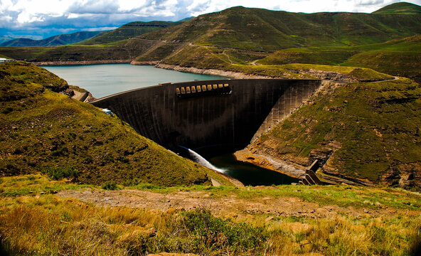 The Katse Dam In Lesotho Is Highlands Water Project In South Africa