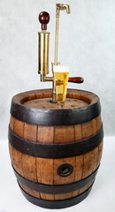 old beer keg