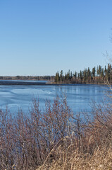 Frozen Astotin Lake in Mid November