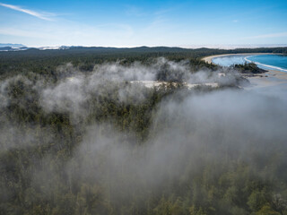 Stock Aerial Photo of Vargas Island Tofino Area Vancouver Island BC, Canada