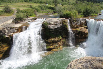 Summer On Lundbreck Falls