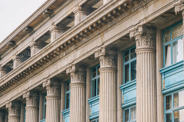 Medieval European-style building exterior wall pattern decoration