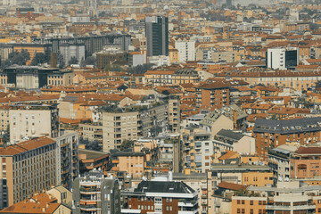 Fototapeta na wymiar Milan view from above