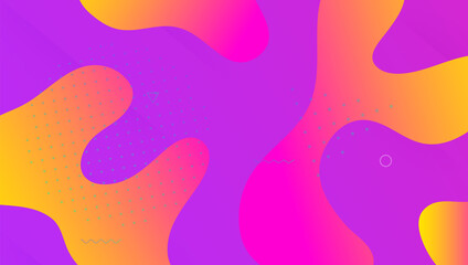 Abstract Shape. 3d Landing Page. Blue Plastic Background. Hipster Pattern. Art Business Backdrop. Horizontal Frame. Dynamic Design. Wavy Fluid Banner. Magenta Abstract Shape
