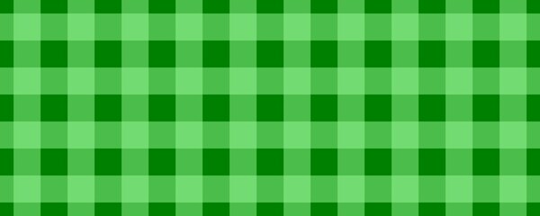 Banner, plaid pattern. Green on Pale Green color. Tablecloth pattern. Texture. Seamless classic pattern background.