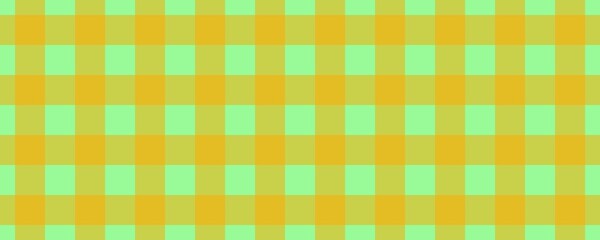 Banner, plaid pattern. Pale Green on Orange color. Tablecloth pattern. Texture. Seamless classic pattern background.