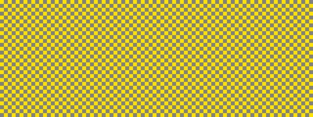 Checkerboard banner. Grey and Yellow colors of checkerboard. Small squares, small cells. Chessboard, checkerboard texture. Squares pattern. Background.