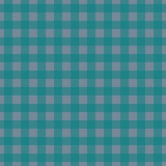 Plaid pattern. Light Slate Grey on Teal color. Tablecloth pattern. Texture. Seamless classic pattern background.