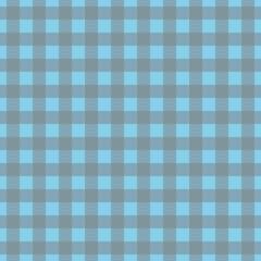 Plaid pattern. Sky blue on Grey color. Tablecloth pattern. Texture. Seamless classic pattern background.