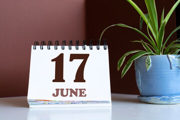 June 17 written on a calendar to remind you an important appointment.