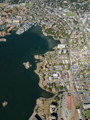 Stock Aerial Photo of Victoria West Harbour BC , Canada