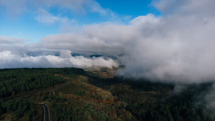 Fototapeta premium clouds over the mountains