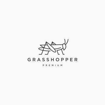 Grasshopper Logo Icon Design Template