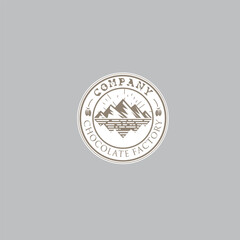 Mountain illustration, outdoor adventure . Vector graphic for t shirt and other uses.