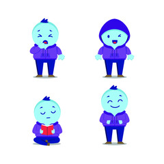 set characters for childrens healthtech company