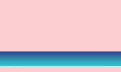 peach background with blue gradient squares below