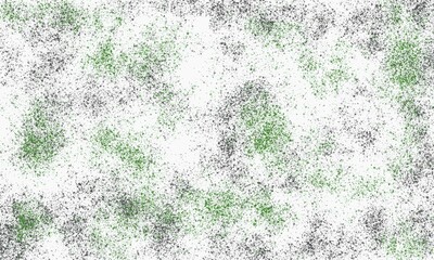 white background with black green brush stack