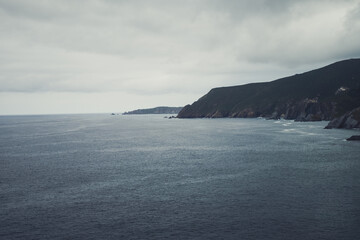 view of the sea and mountains