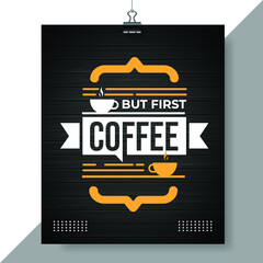nut first coffee quote concept design