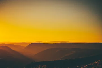 Fototapeten sunrise in mountains © Aperture Vintage
