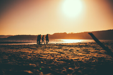 sunset at the beach