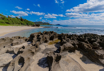奄美大島　龍郷町赤尾木海岸　奇岩群