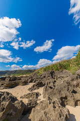 奄美大島　龍郷町赤尾木海岸　奇岩群