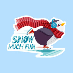 Happy Winter Stickers Set