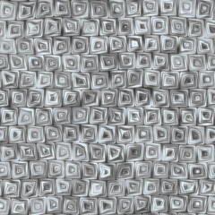 Tiny Grey Squiggly Swirly Spiral Squares Seamless Texture Pattern