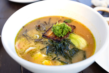 Popular Japanese food Miso Ramen