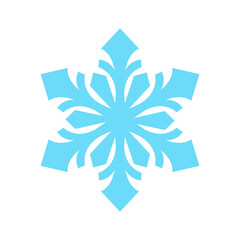Vector Isolated Snowflake Icon on White Background