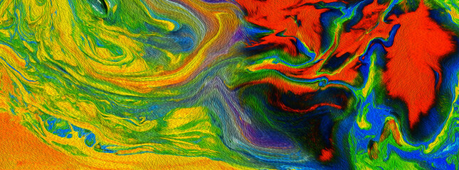 Abstract modern shape and color design background, Digital painting background concept, 