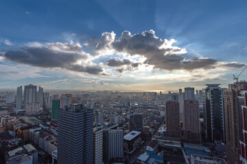 Fototapeta na wymiar Beautiful skylines at Manila