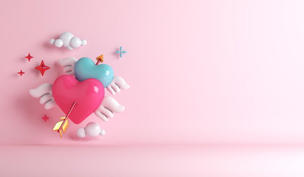 Bạn đã sẵn sàng cho ngày Valentine tuyệt vời cùng nền hình cánh trái tim và mũi tên không? Với thiết kế độc đáo, từng chi tiết được chăm chút kỹ lưỡng, chắc chắn sẽ làm người xem không thể rời mắt.