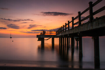 Fototapeta na wymiar Sunset on the Pier