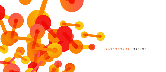 Network concept abstract background. Dots connection. Big data idea. Business template for wallpaper, banner, background or landing