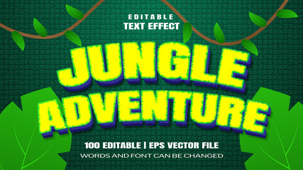 text effects jungle adventure