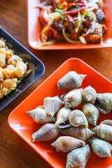 steamed wing shell for lunch