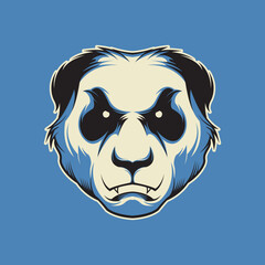 Panda Head Vector Illustration