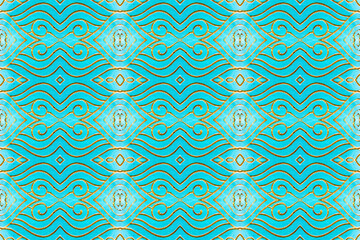 Seamless Mosaic tiles pattern, Modern stylish texture