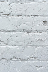Close up of painted grey brick wall texture background.
